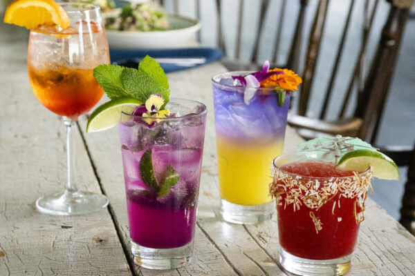 Bronte Boathouse Oakville restaurant bar colourful cocktail drinks